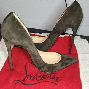 Christian Louboutin Black Suede So Kates 120mm Size 37,